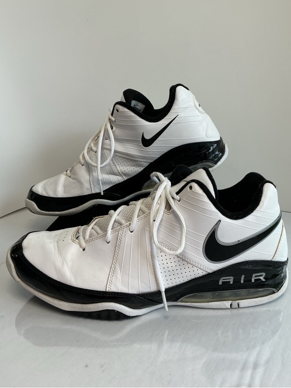 Nike Air Max Full Court Low White Black Basketball Shoes Men’s Size 12